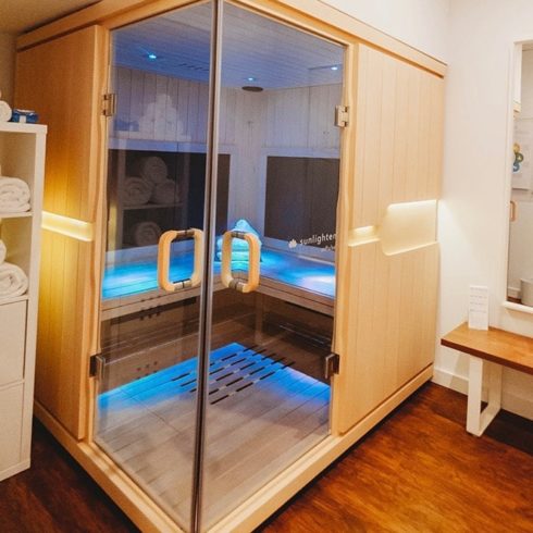 Activated Infrared Sauna at Degree Wellness.