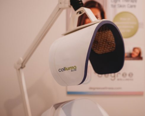 Close-up of Celluma Elite Light Therapy equipment.