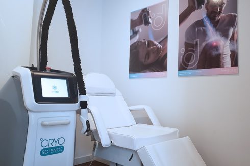 Cryo Facial equipment and chair.
